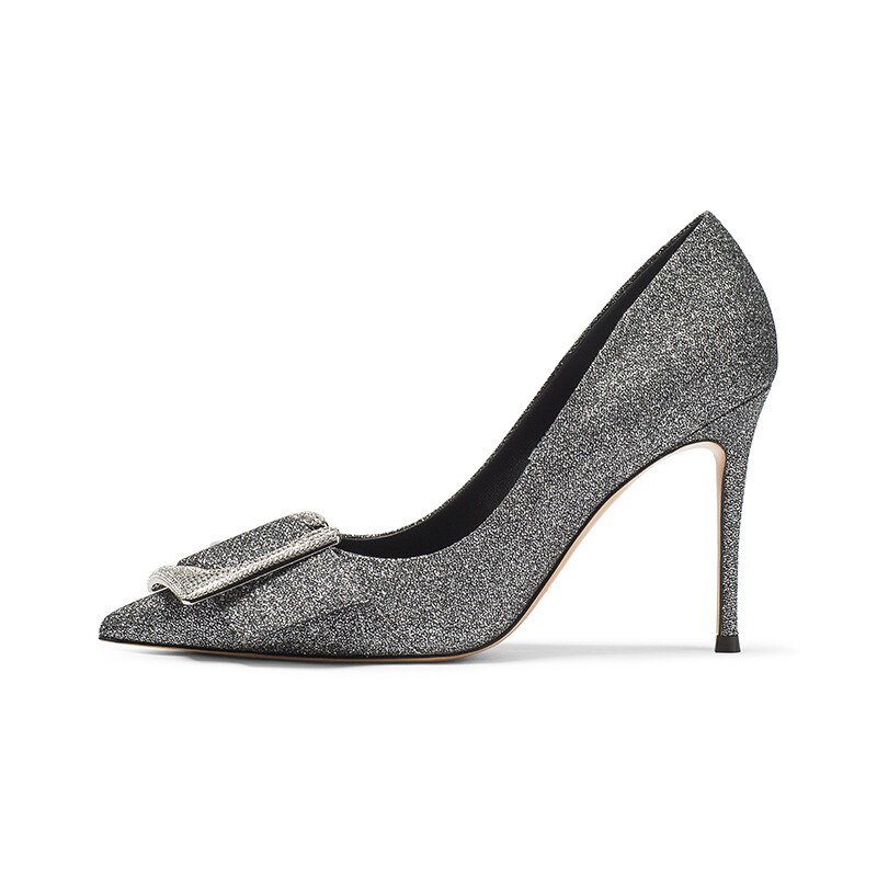 Туфли женские на высоком каблуке Coup De Foudre, цвет Black/Silver