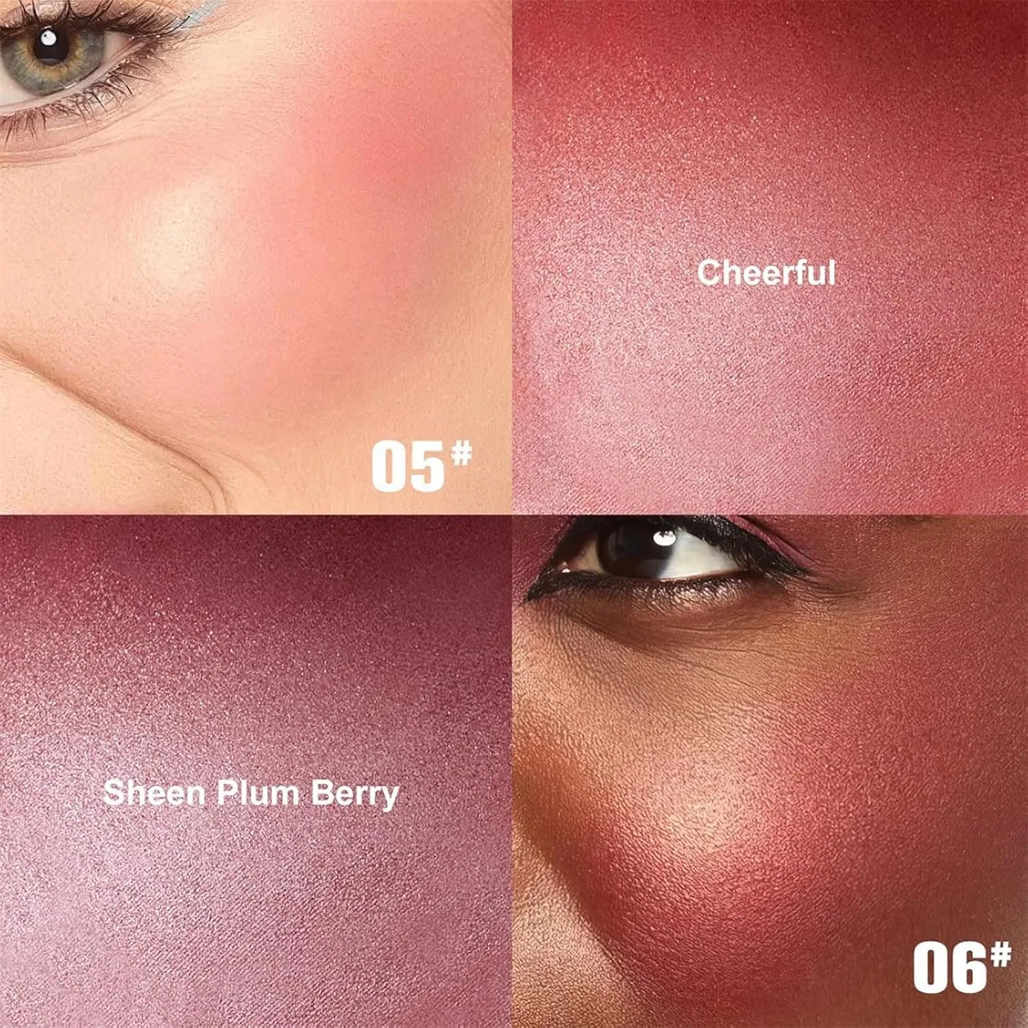 Румяна хайлайтер Baked Highlighting Blush Vkghdzyb, 1 шт, розовый — фото 4