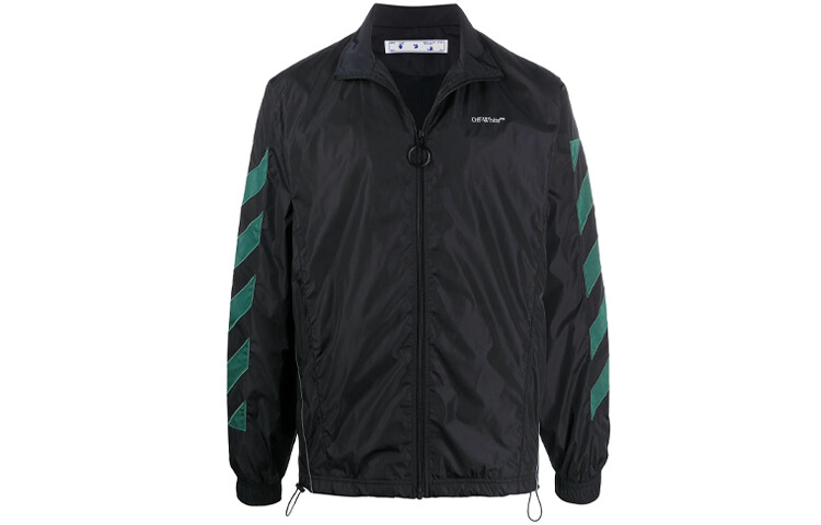 Куртка мужская Off-White Diag, черный / зеленый