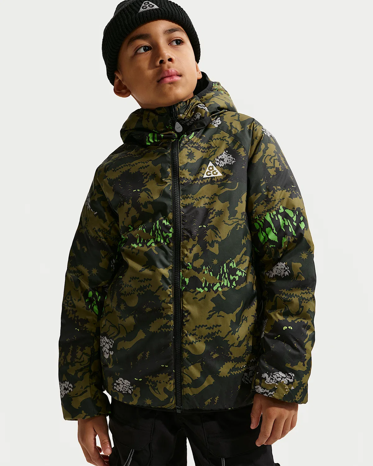Детская куртка Nike ACG Therma-FIT ADV "Lava Flow", Black/Summit White — фото 3