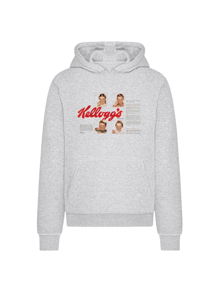 

Толстовка Kellogg's Corn Flakes Cereal Box Children Retro серо-меланжевого цвета F4NT4STIC