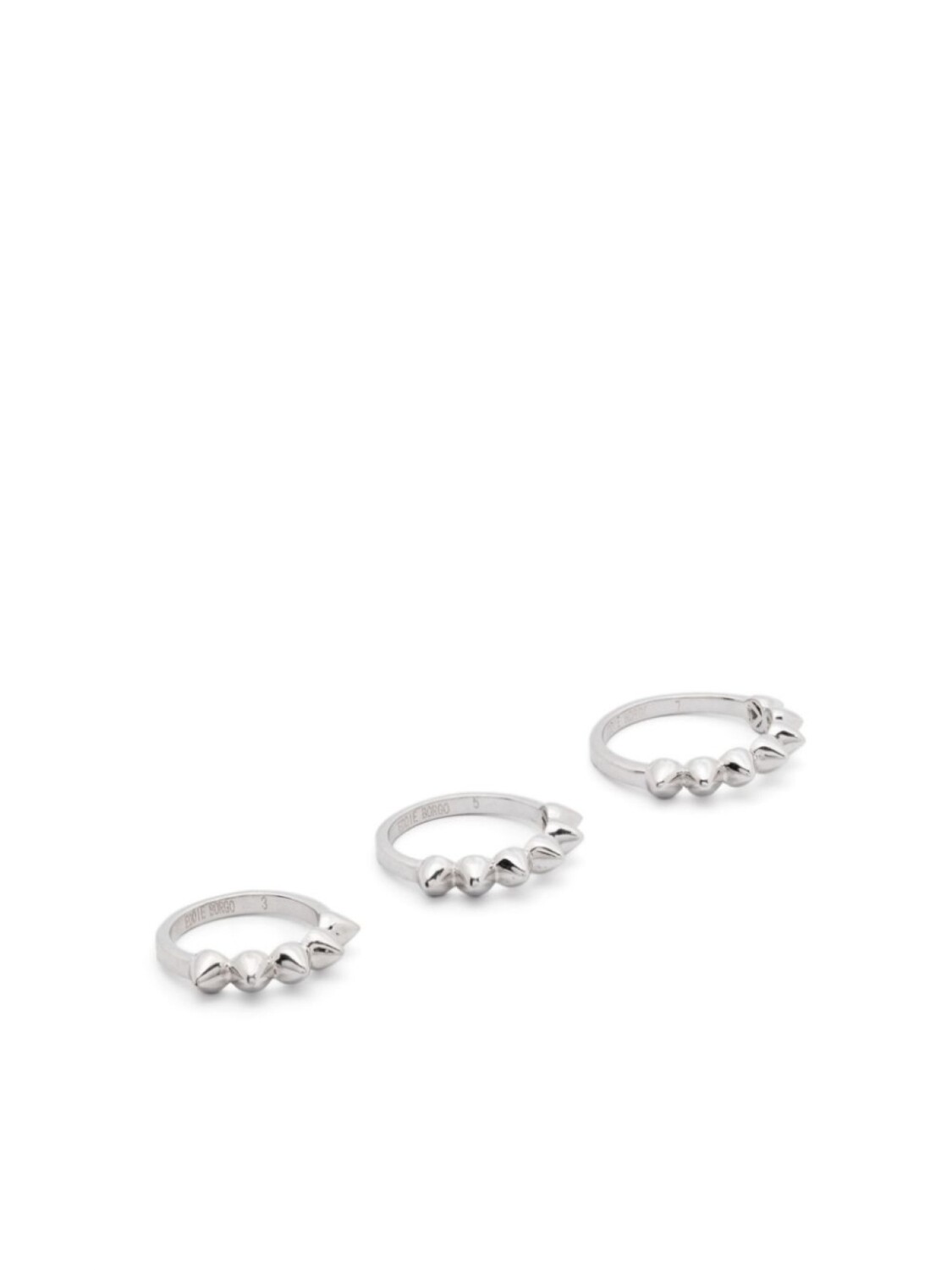 

Набор колец Eddie Borgo Cone Eternity, серебряный