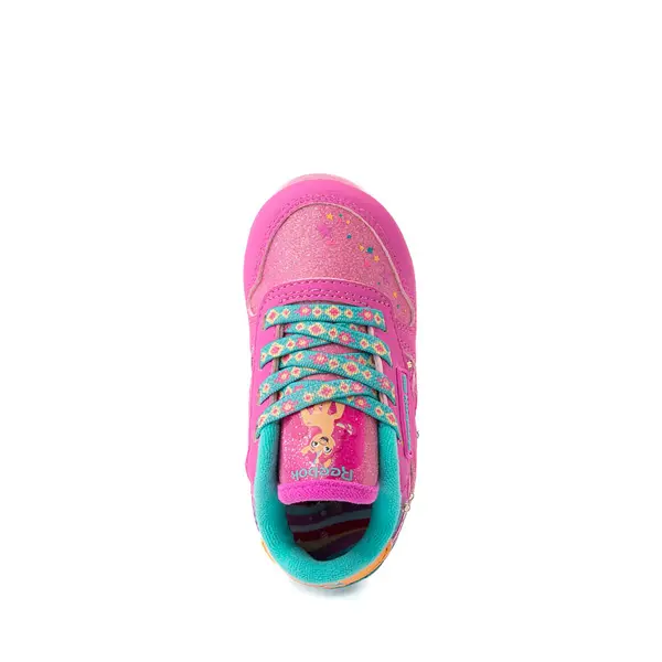 

Кроссовки Reebok x My Little Pony Sunny Starscout Classic Leather Step 'n' Flash Athletic Shoe, цвет Laser Pink/Teal/Desert Glow
