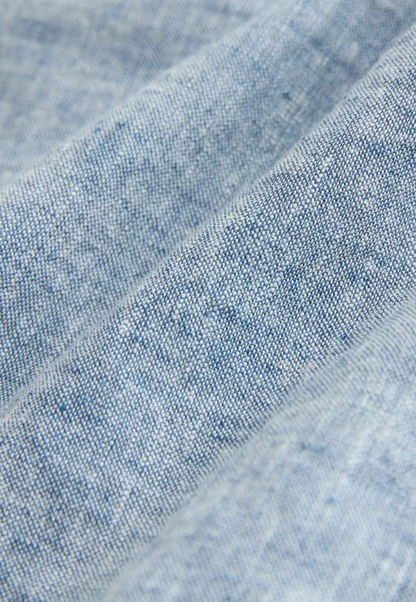Рубашка с коротким рукавом стандартного кроя Next, Denim Blue — фото 3