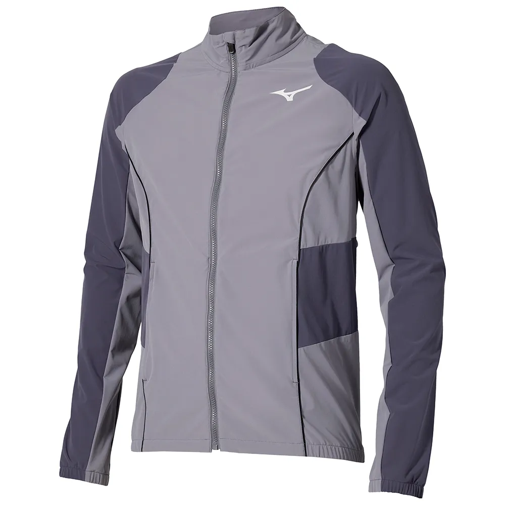 

Толстовка Mizuno Frontier Shadow Woven full zip, серый