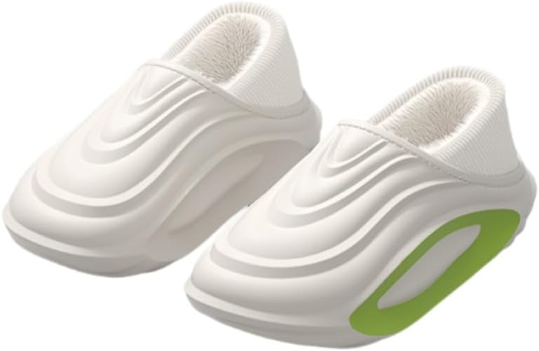 

Мужские зимние лоферы FmShi с толстой антискользящей стелькой - легкие, из ЭВА, подходят для дома и улицы, для отдыха и ежедневного использования, белый