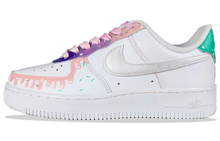 

Кроссовки для скейтбординга Air Force 1 женские с низким верхом розовые/зеленые Nike, Зеленый, Кроссовки для скейтбординга Air Force 1 женские с низким верхом розовые/зеленые Nike
