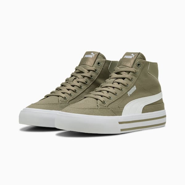 Мужские кроссовки средней высоты Court Classic Vulcanized Formstrip Puma, коричневый — фото 4