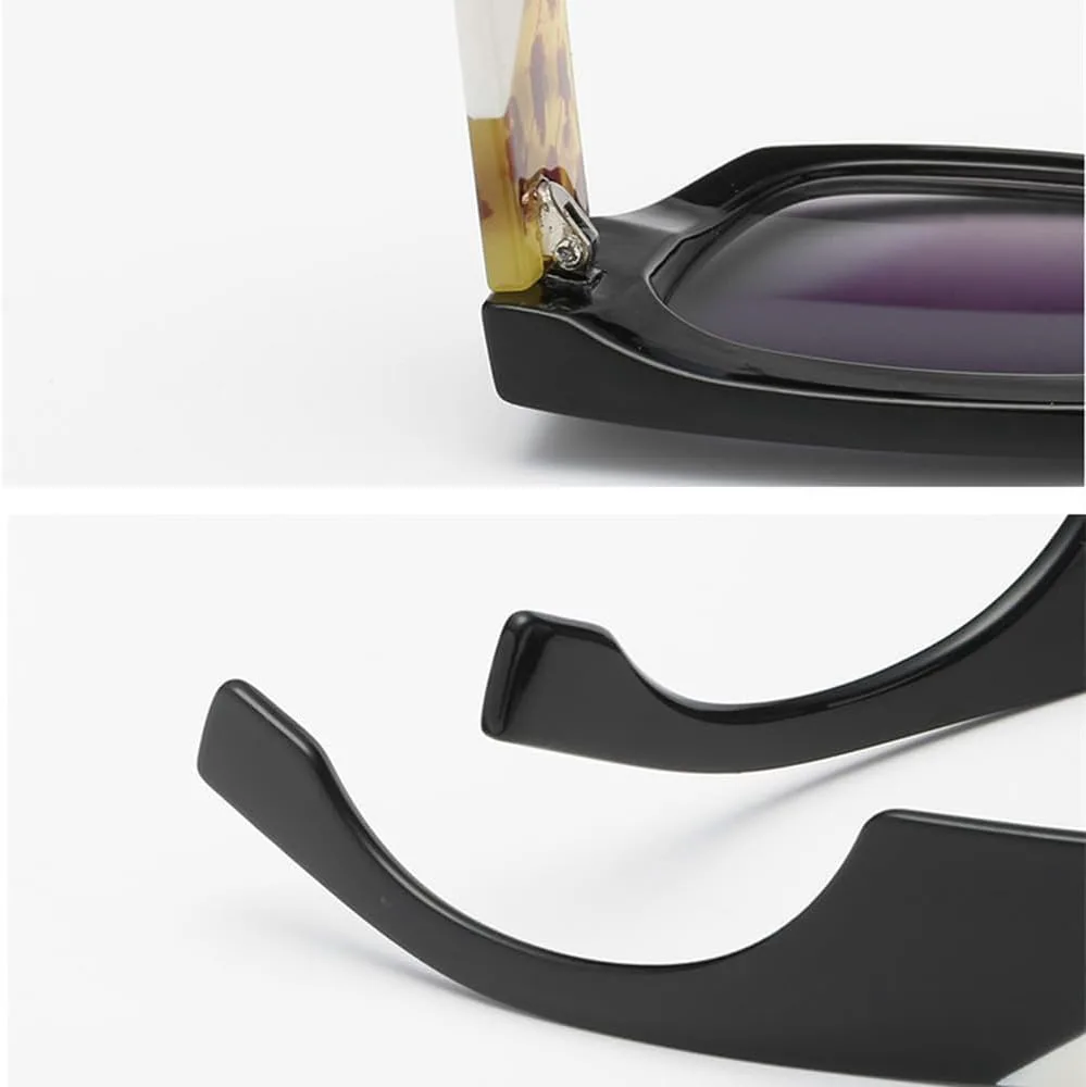 

Модные солнцезащитные очки для женщин в винтажном стиле с большой оправой, ретро-очки для женщин, очки с защитой от УФ-излучения UV400 HHZZYVY, Black-grey1