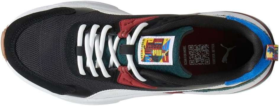 Мужские кроссовки PUMA Vis2k Sl Year of Sports на шнуровке, повседневные - черные — фото 4