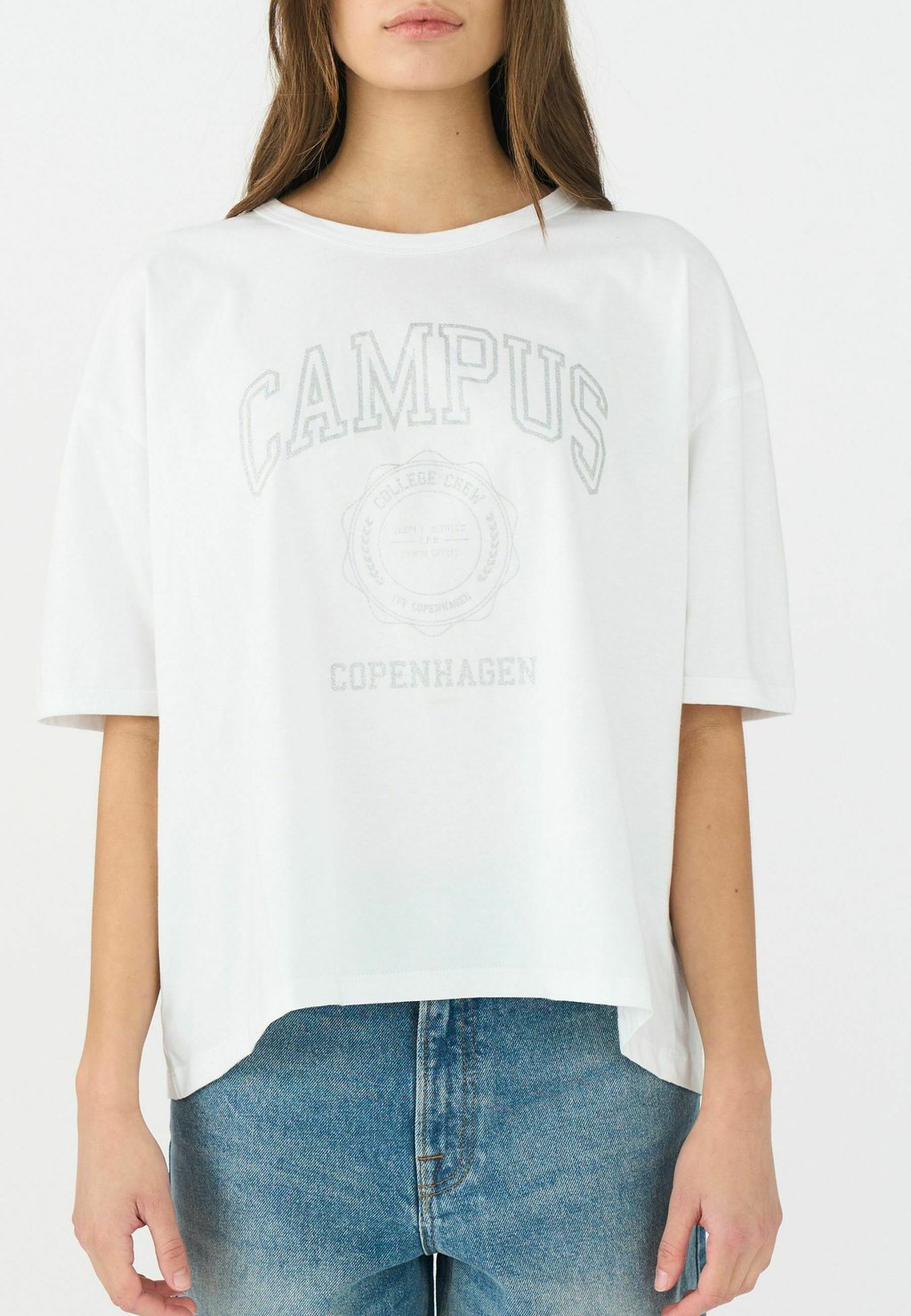 

Футболка с принтом CAMPUS GLITTER Ivy Copenhagen, белый