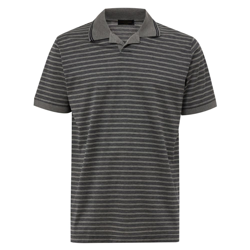 

Мужская рубашка-поло Corneliani Cotton, серый