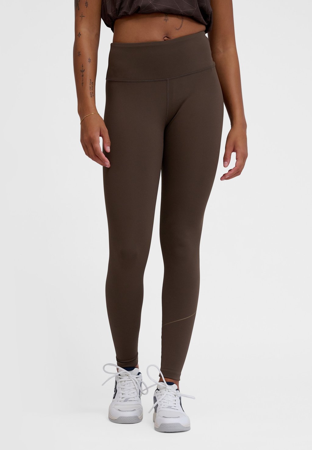 

Леггинсы COURT MID WAIST POCKET Hummel, коричневый