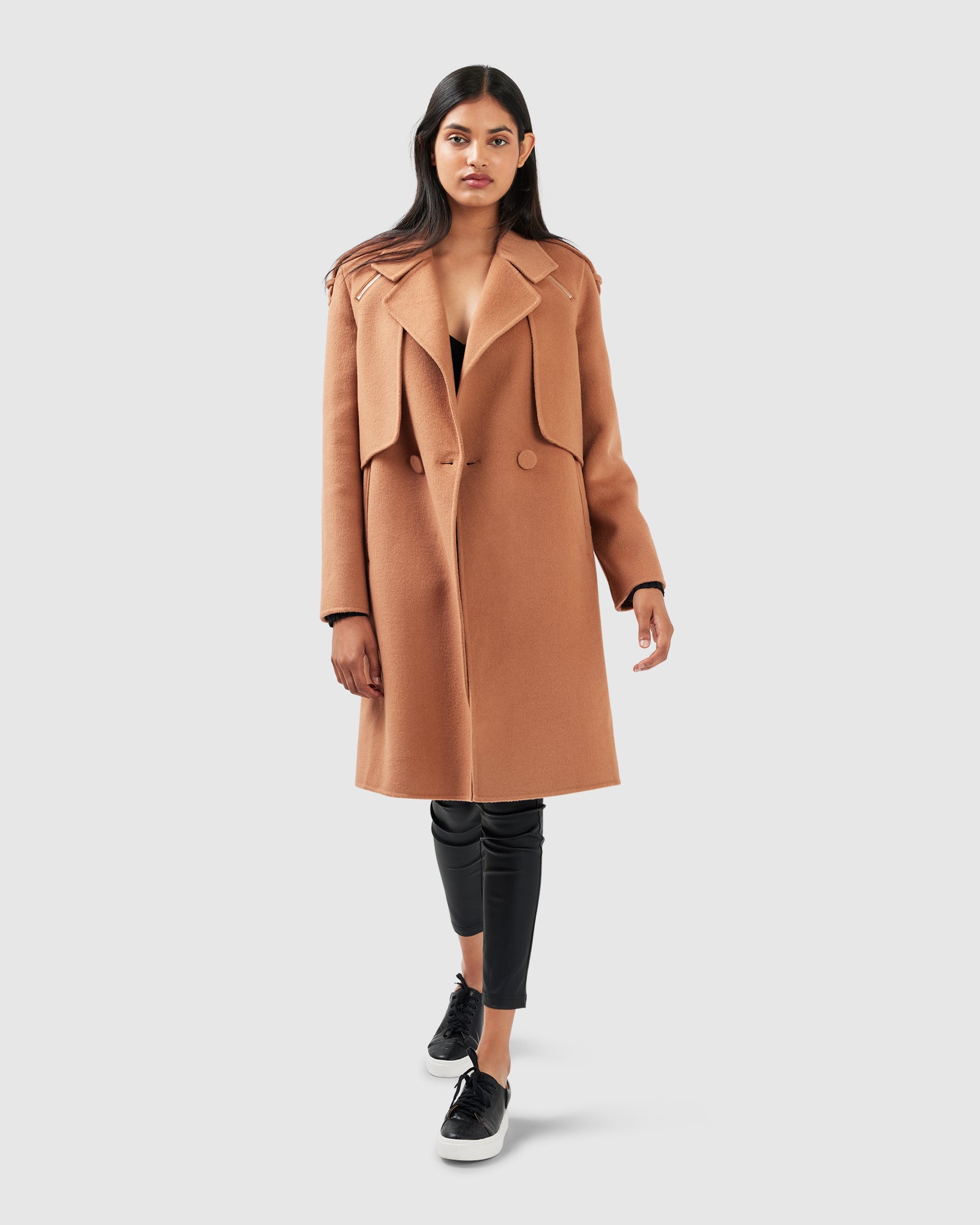 

Пальто из смеси шерсти Palm City Belle&Bloom, коричневый