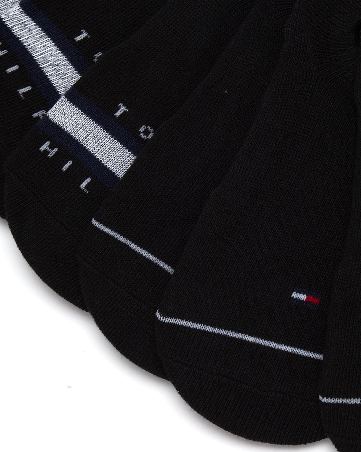 Мужские спортивные носки Tommy Hilfiger - носки Cushion, непромокаемые (12 шт.), Black Logo — фото 4