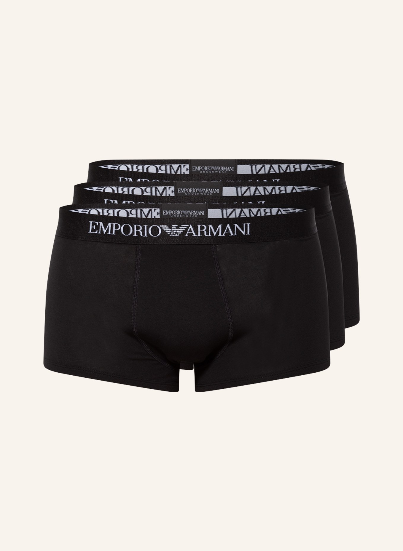 

Комплект из 3 пар трусов-боксеров Emporio Armani, черный