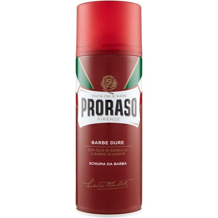 

Красная пена для бритья Barbe Dure 400мл, Proraso