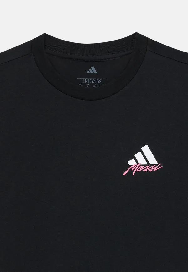 Футболка с изображением месси, детская, спортивная футболка Adidas Performance, Black — фото 3