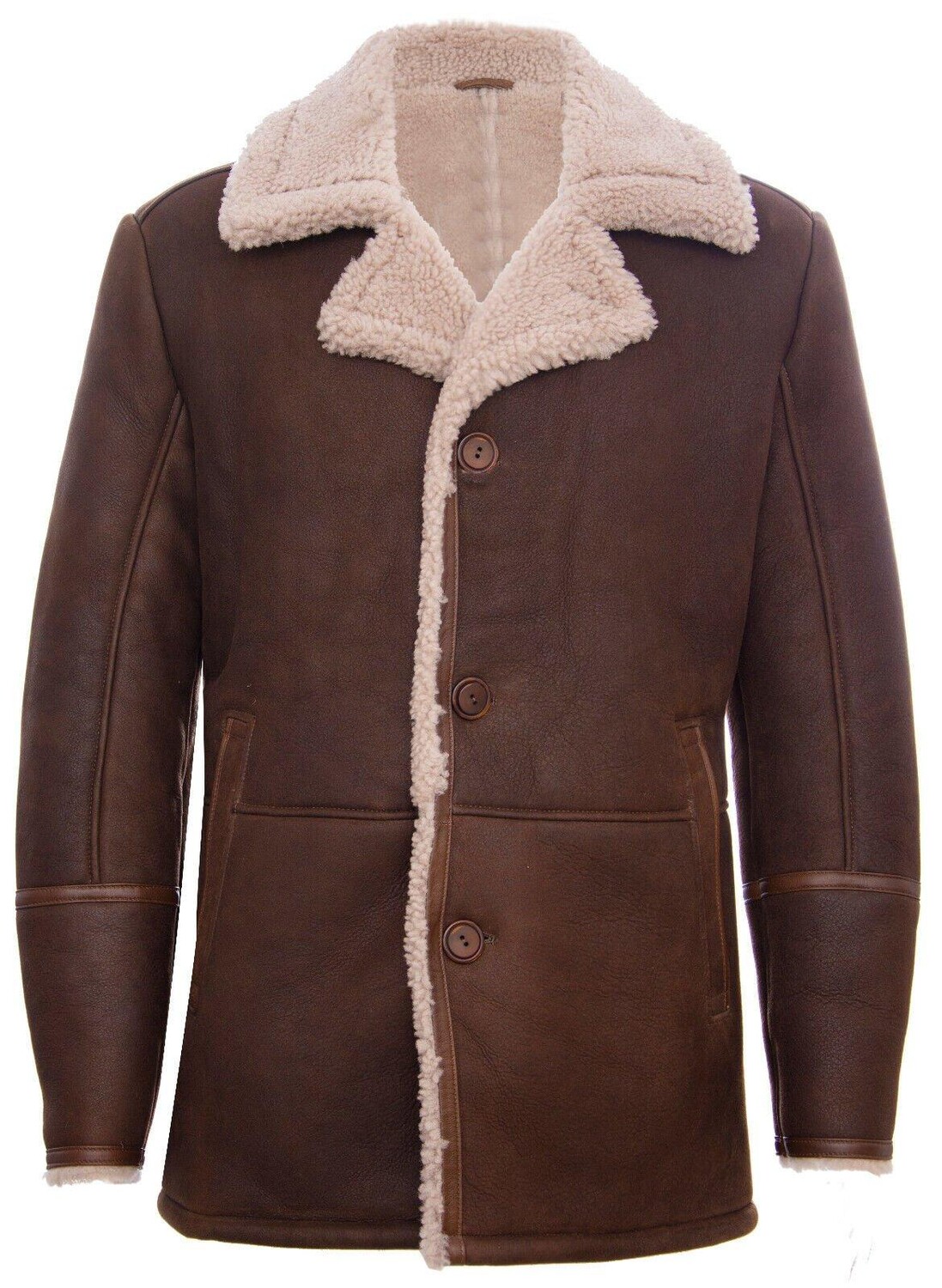 

Классическая кожаная куртка из овчины-Брисбен Infinity Leather, коричневый