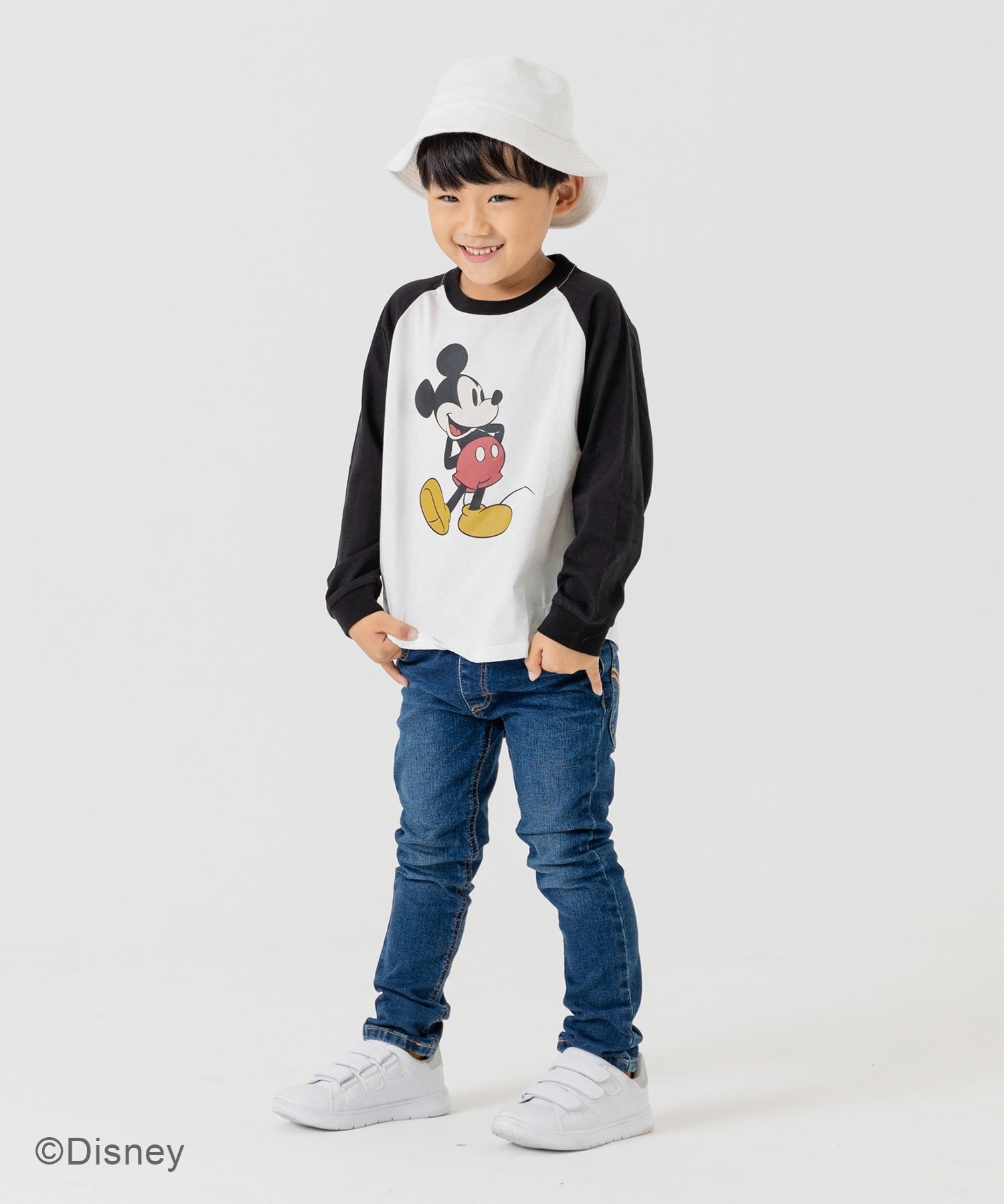 Футболка с длинным рукавом Микки Маус Disney, A-Raglan/Black — фото 2