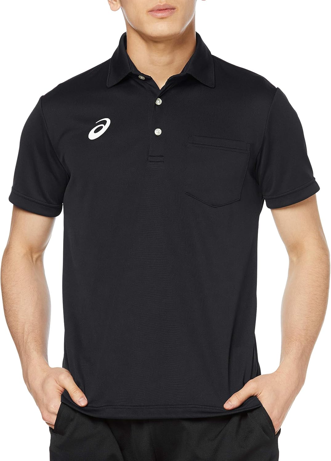 

Мужская тренировочная футболка Asics 2031B245, поло с коротким рукавом, черный