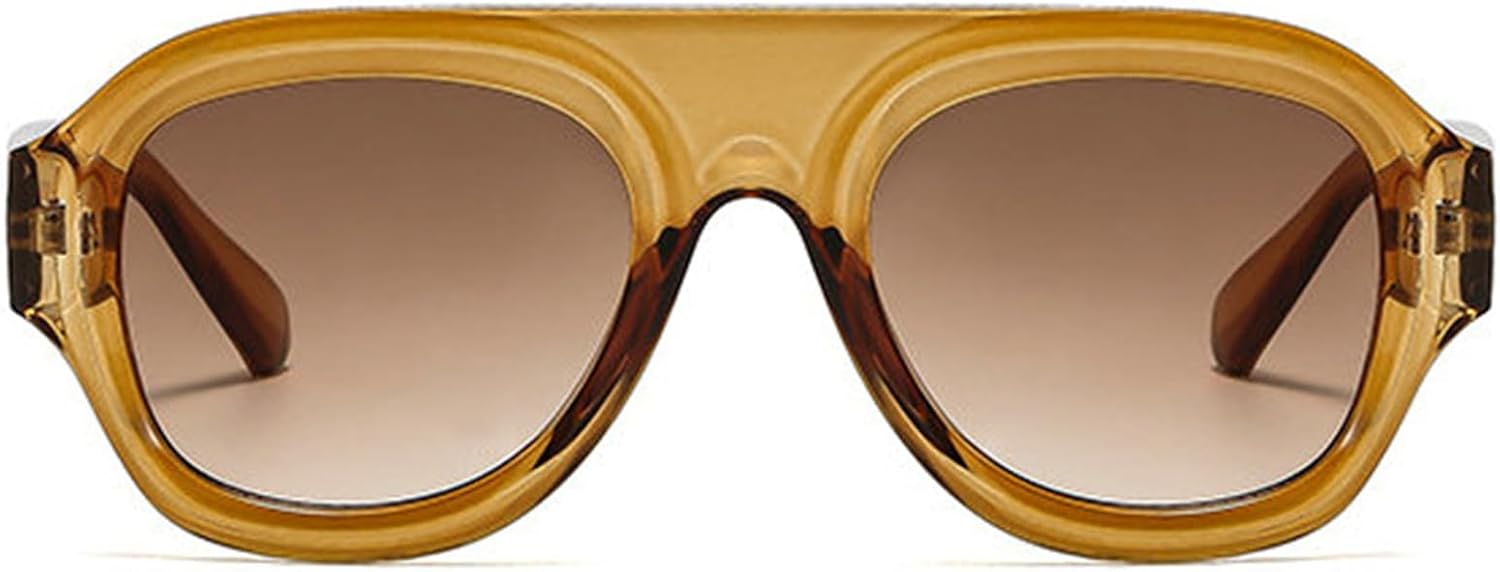 

willochra Милые ретро-солнцезащитные очки-пилот для женщин и мужчин. Классические винтажные модные большие квадратные солнцезащитные очки с градиентным покрытием UV400, C5