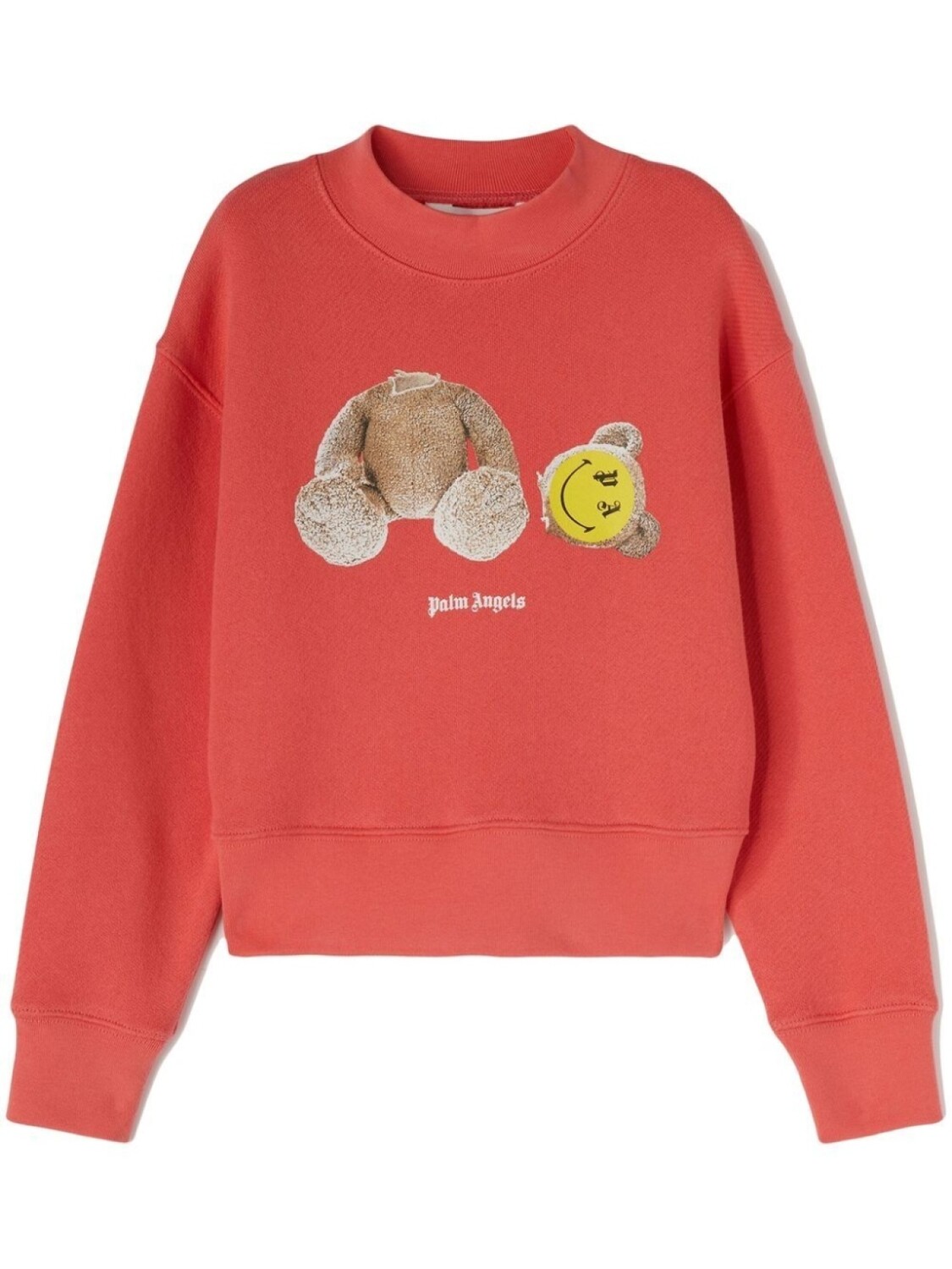 

Palm Angels Kids свитер с принтом Teddy Bear, красный