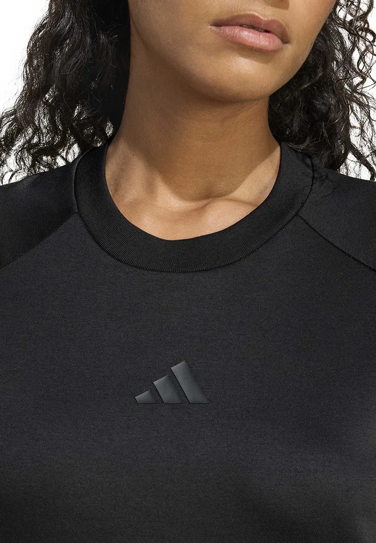 Футболка, Soft Lux женская Adidas, черный — фото 4