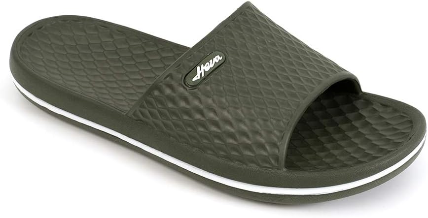 

Мужские шлепанцы FUNKYMONKEY для душа - нескользящие, быстро сохнущие сандалии для мужчин - легкие шлепанцы для бассейна, пляжа и ванной, для дома и улицы, зеленый