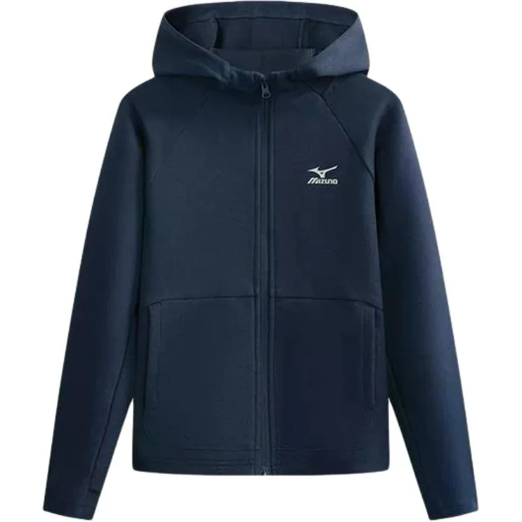 Детская куртка с капюшоном Mizuno, темно-синий