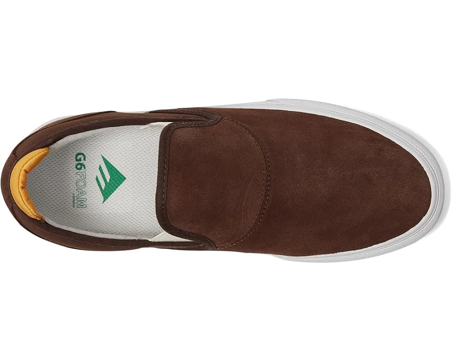 Кроссовки Emerica Wino G6 Slip-On, Brown/Tan — фото 2