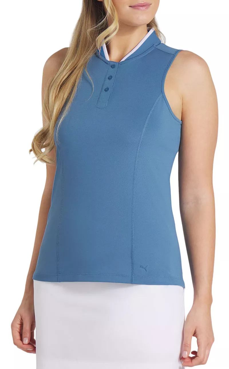 

Женская футболка Puma Range Pique, цвет Blue Horizon