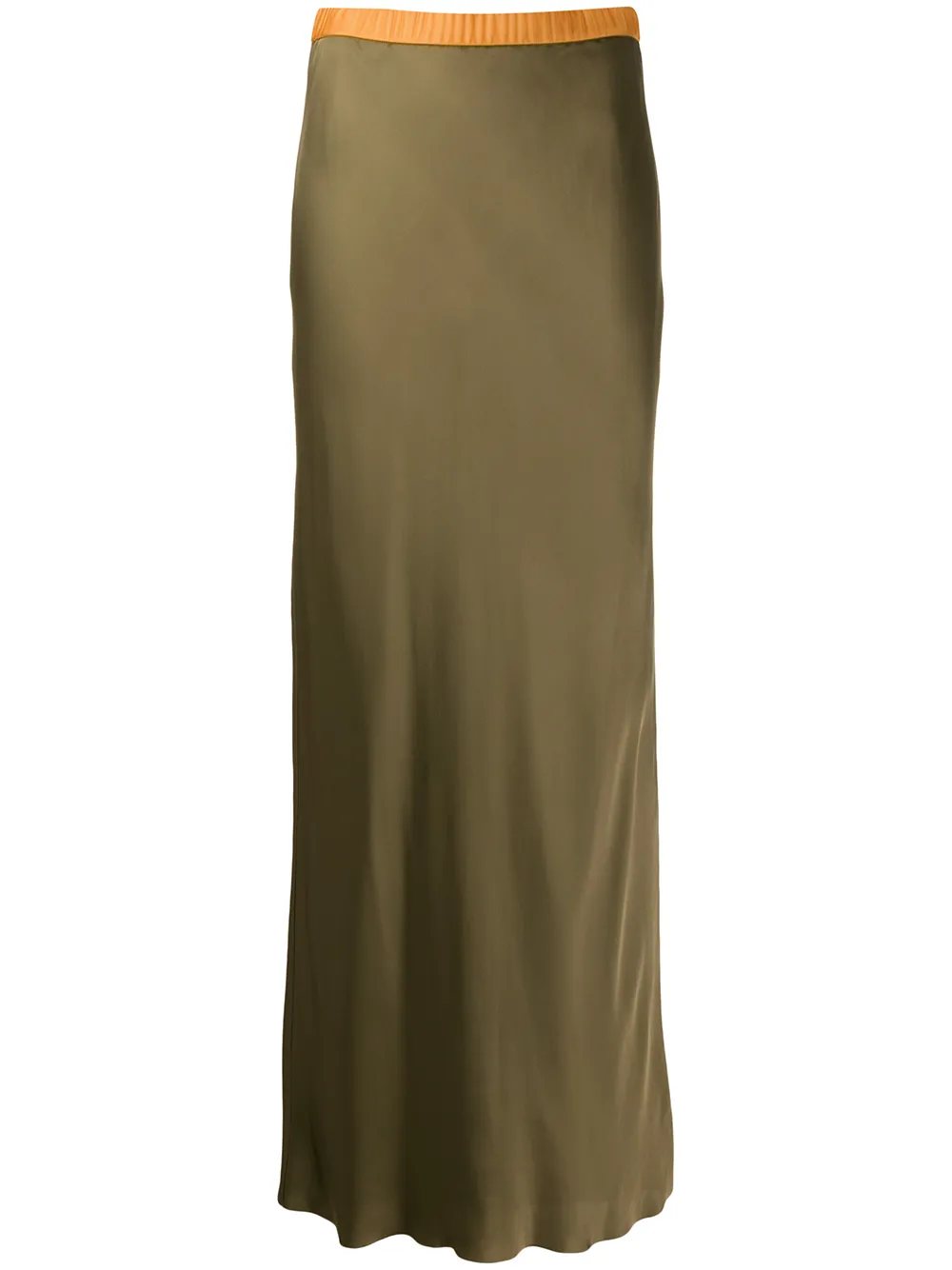 

Атласная юбка Helmut Lang, коричневый