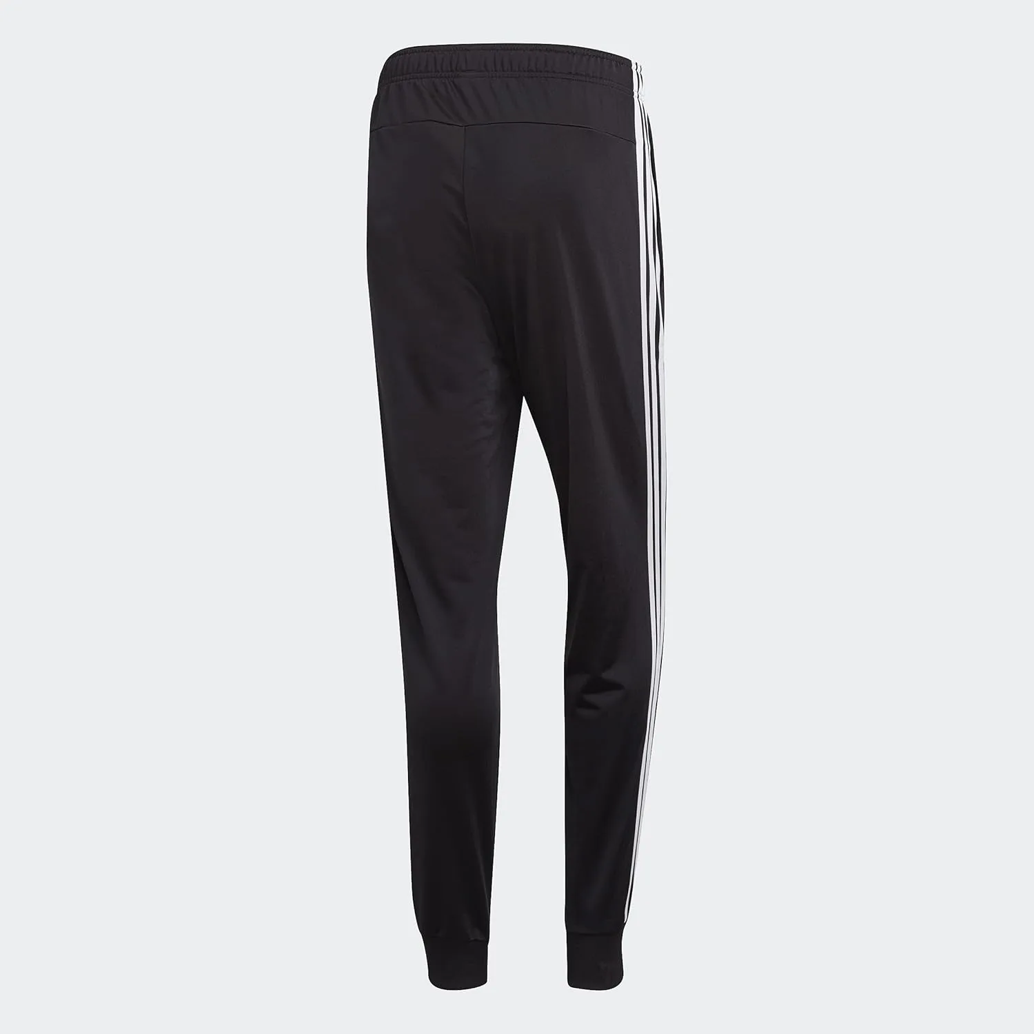 Мужские зауженные трикотажные брюки Adidas Essentials с тремя полосками, черно-белый — фото 2