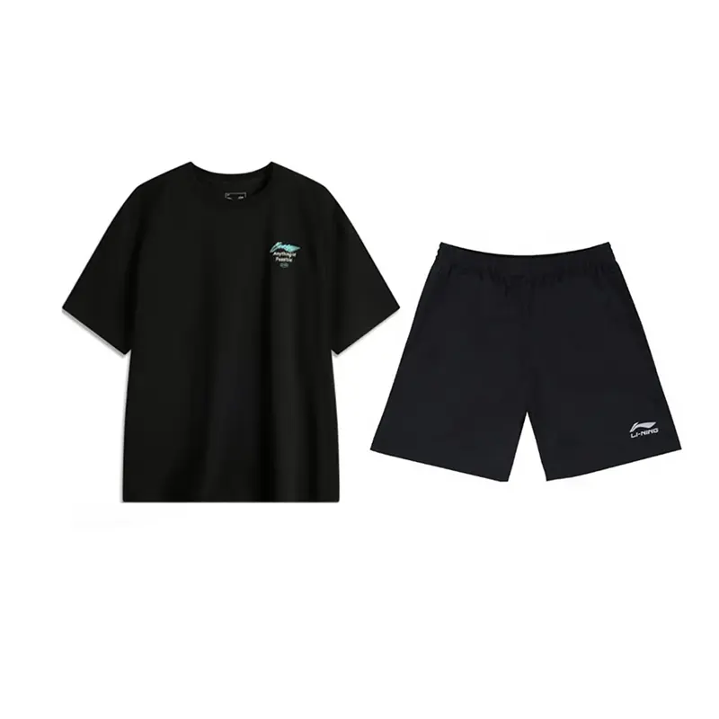 

LINING Повседневная спортивная одежда Unisex Black+Black