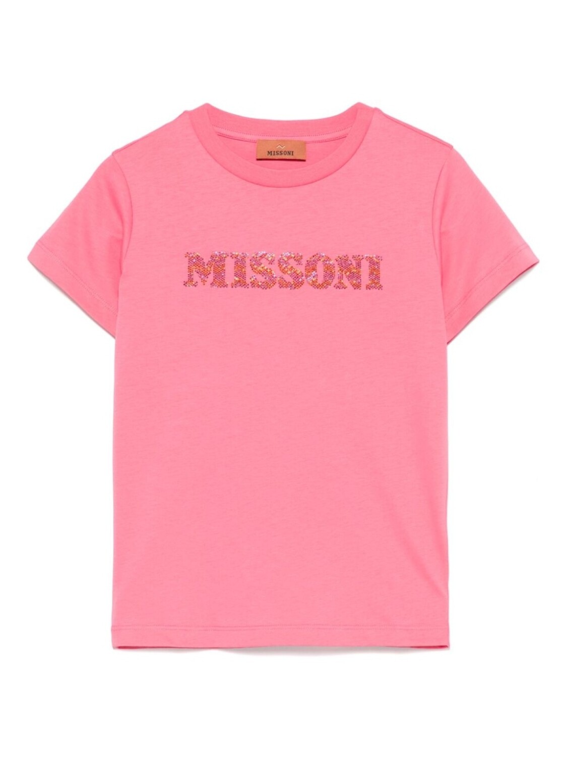 

Missoni Kids футболка с логотипом, розовый