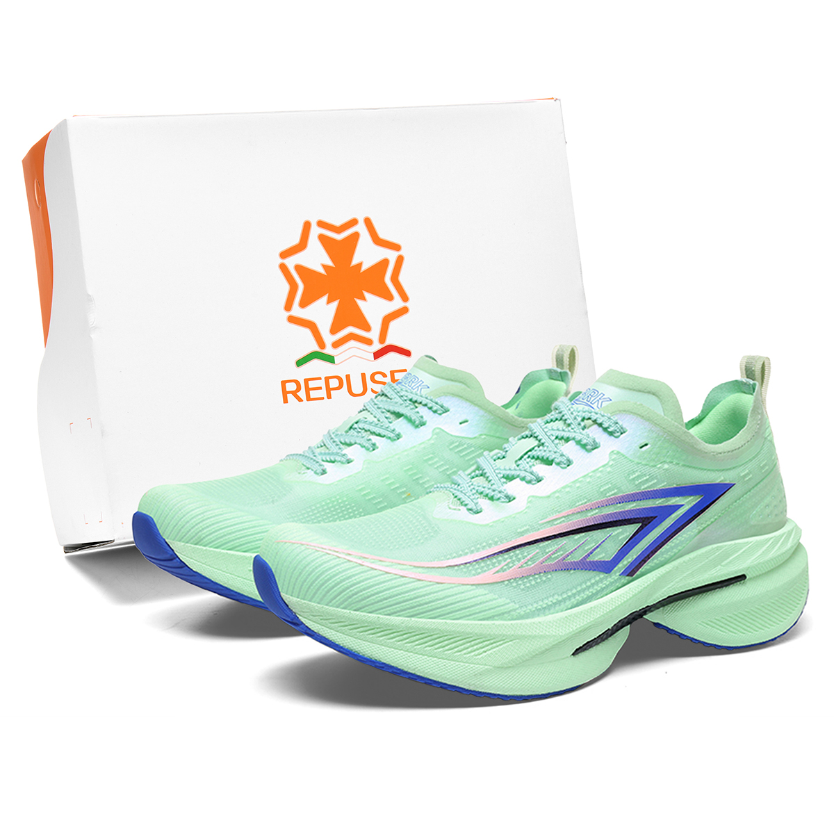 

REPUSEN Унисекс кроссовки лоу-топ белые синие розовые оранжевые черные мятно-зеленые мятно-зеленые [Коробка], цвет Mint Green[Box]