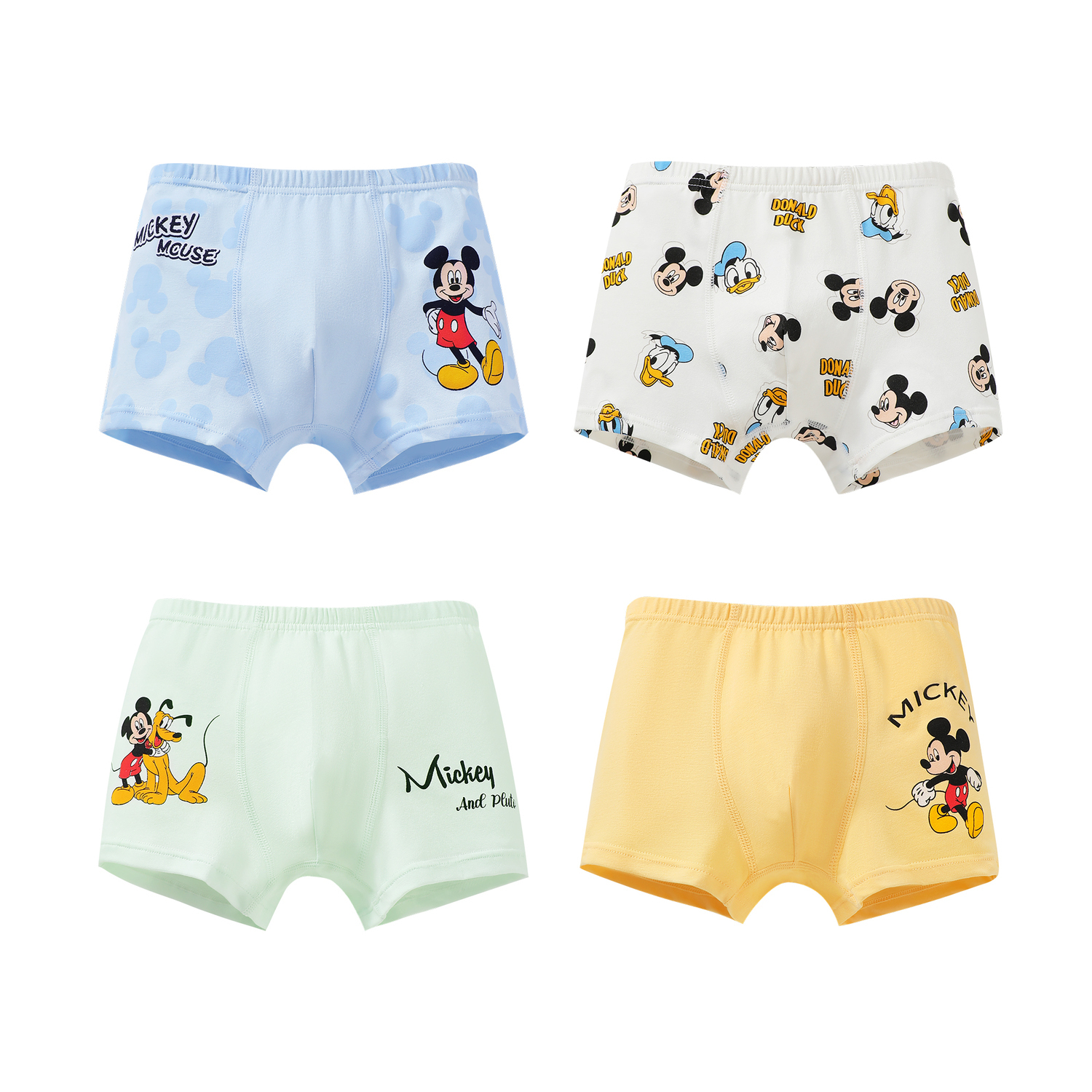 

Микки серия трусы 4 шт набор разноцветные детские Disney, мультиколор