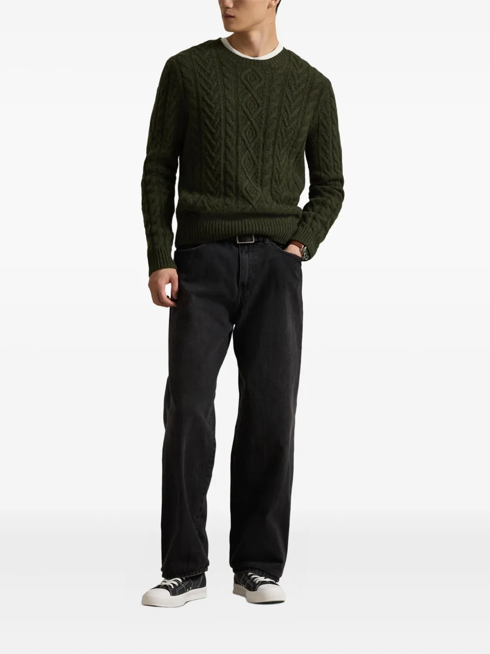 Жесткие джинсовые брюки Polo Ralph Lauren, серый — фото 2