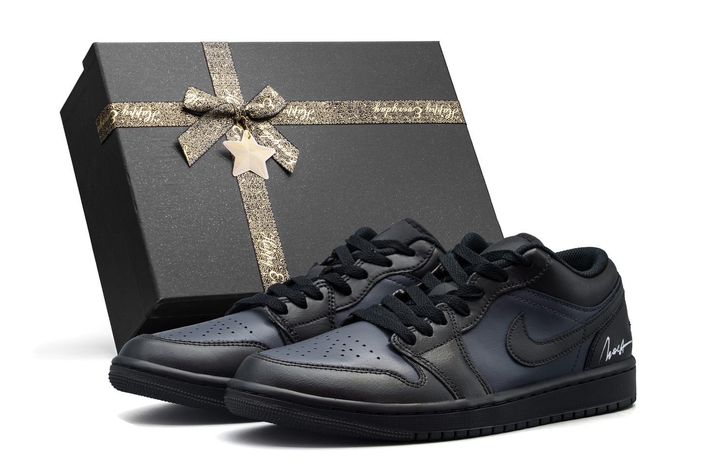 

Jordan Кроссовки Air 1 Abrasion Resistant Low top Vintage Basketball Shoes Unisex Black