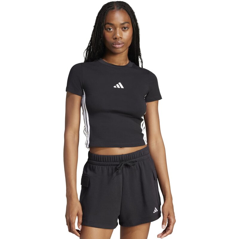 Рубашка Essentials 3-streifen slim baby Adidas, черный — фото 2
