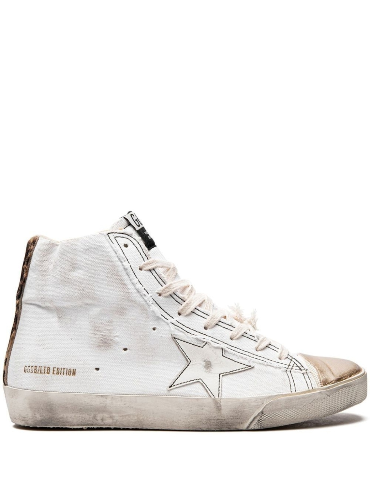 

Golden Goose высокие кеды Francy, белый