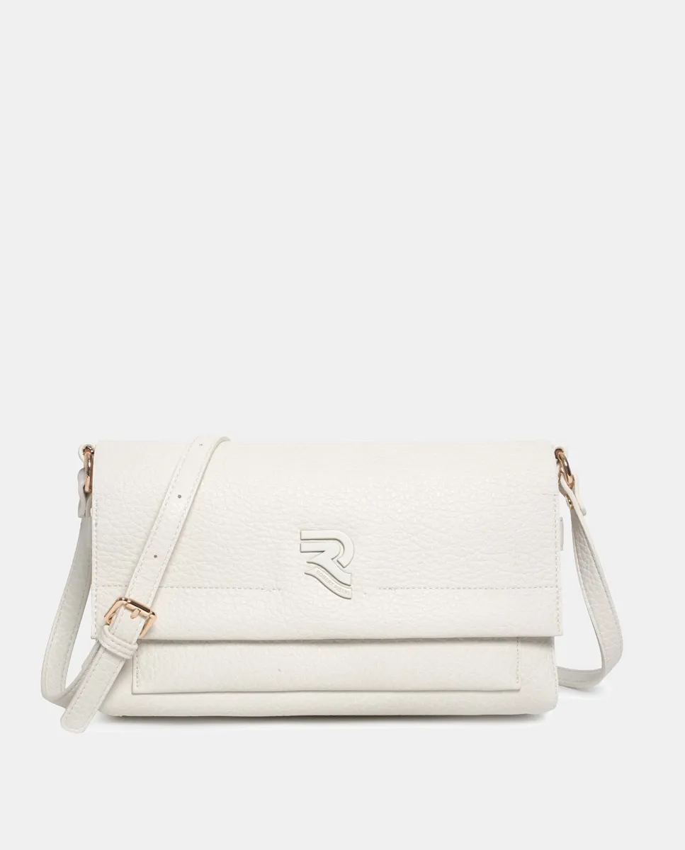 

Кросс-боди с клапаном и гравировкой Robert Pietri, бежевый