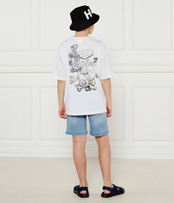 Футболки Relaxed fit Hugo Kids, белый — фото 2
