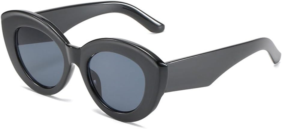 

MUTYNE Ретро большие солнцезащитные очки «кошачий глаз» разноцветные женские модные очки зеленые оранжевые очки UV400 трендовые мужские солнцезащитные очки, Black Gray