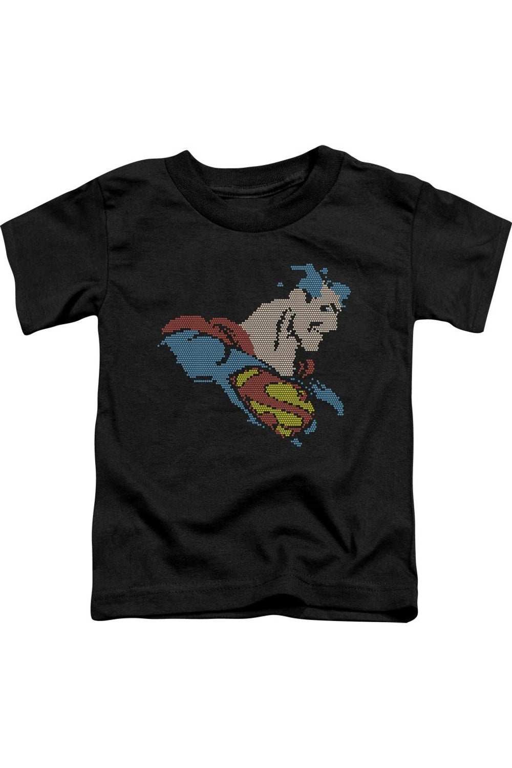 

Футболка с коротким рукавом для малышей DC Comics Lite Brite Superman Gildan, черный