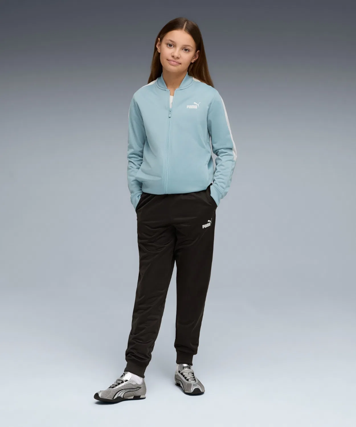 Спортивный костюм PUMA Poly Baseball Suit для девочек, синий