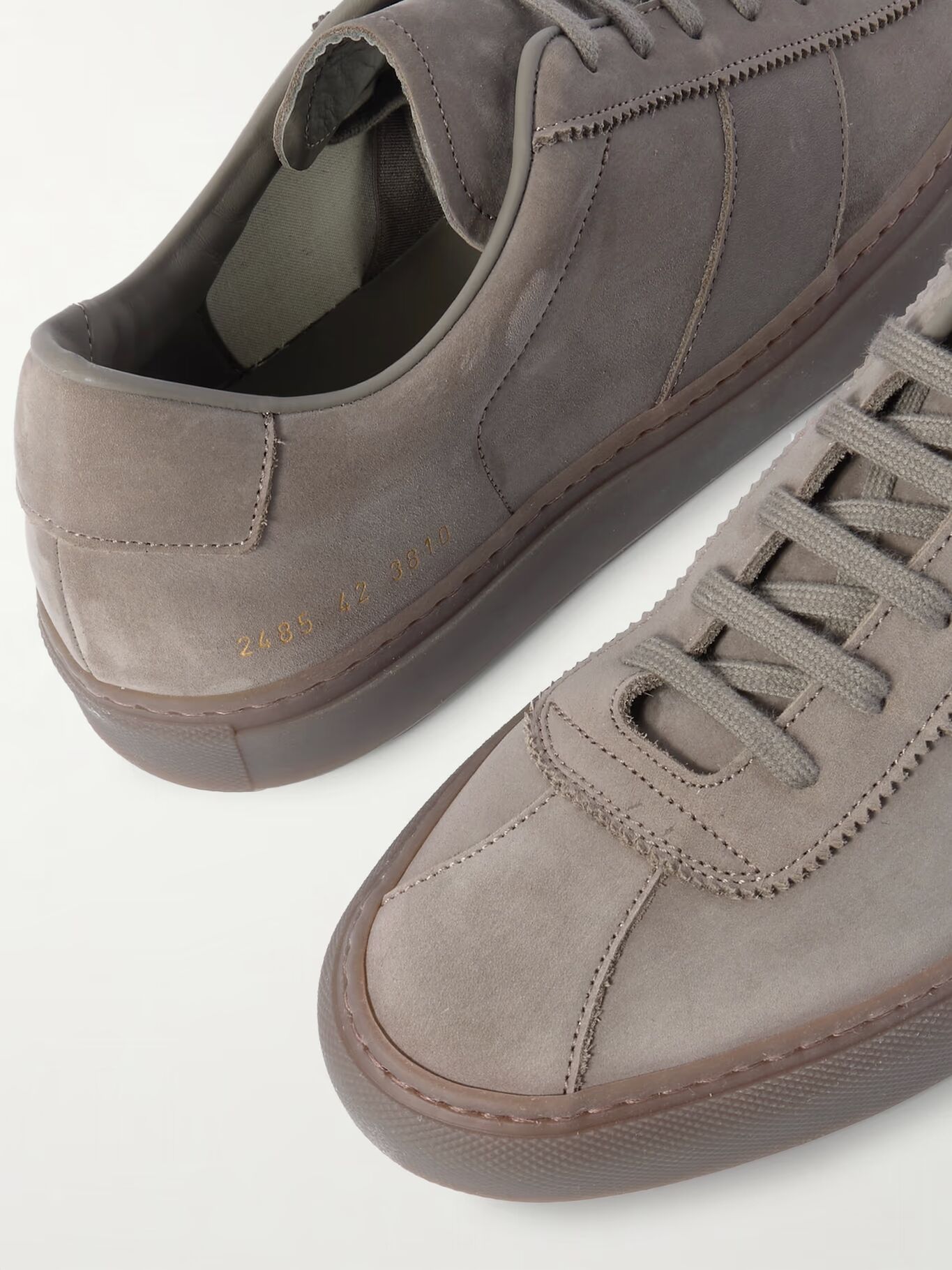 

Теннисные кроссовки из нубука COMMON PROJECTS, коричневый