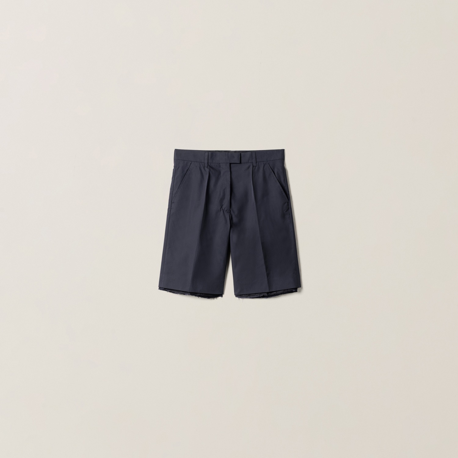 

Бермуды из панамского хлопка MIU MIU, темно-синий