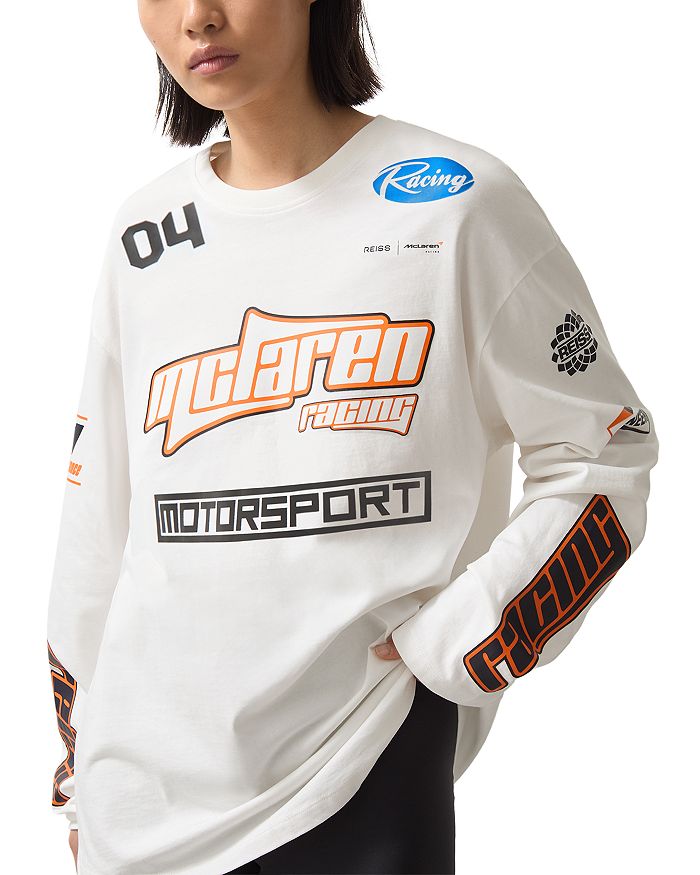 

Футболка с длинным рукавом McLaren Racing REISS, белый